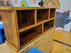 lot 339 image: Wooden Bookshelf 45x13x21