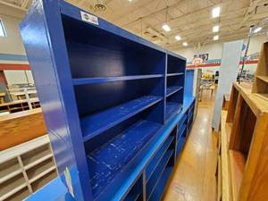 lot 341 image: Blue Storage Shelf , 35x12x76