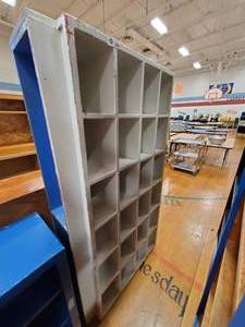 lot 343 image: Wooden Cubbie Shelf . 65x 32x 12