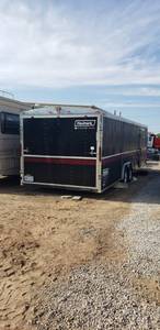 lot 100 image: 2007 Haulmark 28 ft. Enclosed Utility Trailer