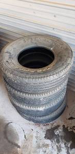 lot 6003 image: 4 Used Firestone Steeltex R4S LT26575R16 Tires