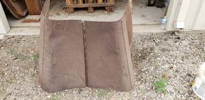 lot 6032 image: Old metal folding truck hood