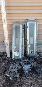 lot 9284 image: 3 carburetors & 2 valve covers