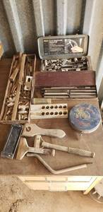 lot 9319 image: Reamer set, partial socket set, WrapLock, tools, parts
