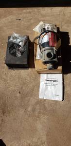 lot 9335 image: Compressor cooling fan, & GruberHydro Duraflo pump
