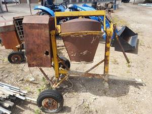 lot 2012 image: Electric cement mixer cart - will need trailered