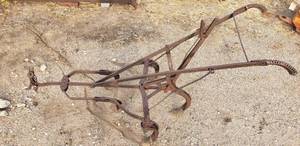 lot 2018 image: Antique Pull Behind Hand Cultivator