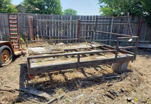 lot 2050 image: Steel Flatbed Truck Frame 86 in. x 99in.