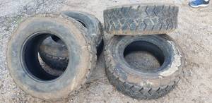 lot 1001 image: Set of 4 Titan Trac Loader Tires  12 - 16.5NH5