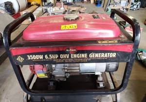 lot 1048 image: All-Power 3500W 6.5HP OHV Engine Generator