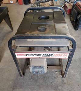 lot 1049 image: Coleman Powermate MAXA 5000 ER Extended Run Electric Generator
