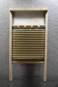 lot 2023 image: Vintage Washboard  Made by National Washboard Co (in USA)  No 801  12.5 W x 23.75 T -WILL SHIP