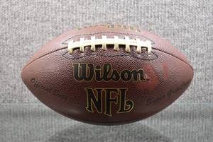 lot 2050 image: Autographed NFL Football  Signed by A.J. Hawk - Green Bay Packers -WILL SHIP