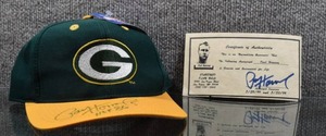 lot 2055 image: Autographed NFL Ball Cap  #5 Paul Hornung Green Bay Packers HOF 86  with COA -WILL SHIP