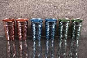 lot 2181 image: Set of 6 Aluminum Drinking Cups  Various Colors  Unmarked -WILL SHIP