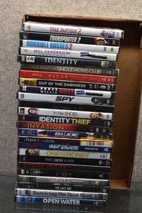 lot 2205 image: Lot of 25 DVDs  Titles Include Transporter 2, The PInk Panther 2 & More -WILL SHIP