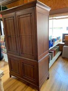 lot 2218 image: Lexington Furniture Wood Television Armoire  Bob Timberlake Collection  Very Nice  Made in North Carolina  48 Wide x 84 12 Tall -LOCAL PICKUP ONLY