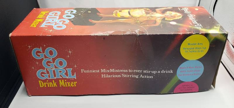 Vintage 1969 Poynter Go-Go Girl Drink Mixer With Original