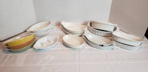 lot 2045 image: Assortment of Small Casserole Dishes  Various BrandsSizes