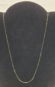 lot 1005 image: 14K Gold Necklace  19 in. long  1.5g TW  Made in Italy