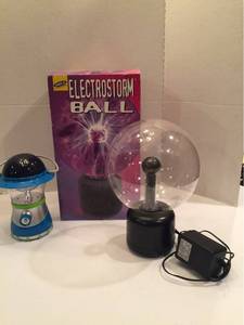 lot 1210 image: Lite FX Attitude Lighting Electrostorm Ball & Starlight Lantern - Both work