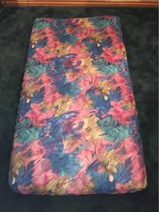 lot 1221 image: Twin Size Premium Pillow-Tex Futon Mattress with Zip Off Cover
