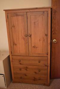 lot 2055 image: Sauder Cabinet w. Drawers 60H x 32W x 17D