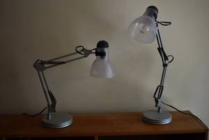 lot 2125 image: Pair of Adjustable Desk Lamps