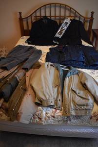 lot 2129 image: Lot of Coats, Outerwear, & Suits Fits a 42 Regular