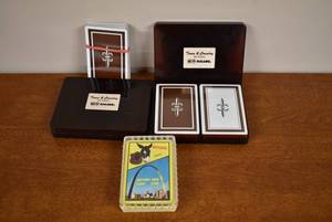 lot 2156 image: Vintage Decks of Souvenir and Advertising Playing Cards by Zippo