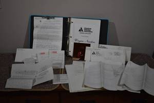 lot 2194 image: Binder of Material from American Diabetes Association Charity Concert Organization Committee for Wayne Newton Benefit Concert in Wichita, KS