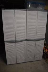 lot 2203 image: Pair of Black and Decker Storage Cabinets