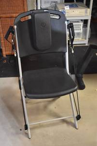 lot 2205 image: VQ Action Care Chair w. Rubber Resistance Cables Exercise Equipment
