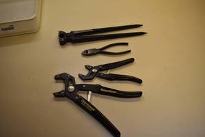 lot 2308 image: Lot of Craftsman Locking Pliers & High Quality German-made Multitool