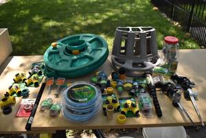 lot 2340 image: Hoses, Sprinklers, & Hose Attachments