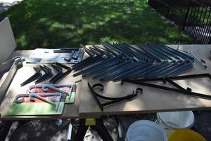 lot 2342 image: Lot of Wall Mounted Shelving Brackets