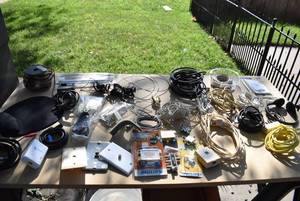 lot 2366 image: Lot of AV Electrical and Phone Cables & Accessories - See Photos for Details