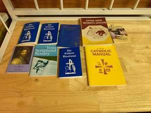 lot 2389 image: Lot of 9 Catholic Religious Books
