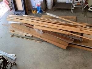 lot 2401 image: Pile of Wood -Boards, Trim, & Assorted Lumber