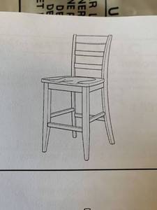 lot 2120 image: Homestyles Wooden Bar Stool