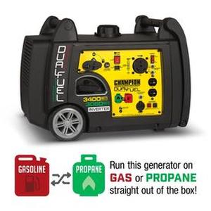 lot 2000 image: Champion 3400 Watt Dual Fuel RV Ready Portable Inverter Generator with Electric Start