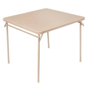 lot 2014 image: Cosco 34 Vinyl Top Folding Table, Multiple Colors