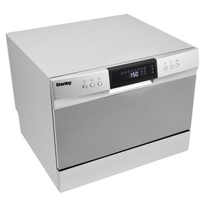 lot 2030 image: Danby 6 Place Setting Countertop Dishwasher in Silver