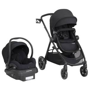 lot 2033 image: Infant Maxi-Cosi 5-1 Mico 30 Infant Car Seat & Zelia Stroller Modular Travel System, Size One Size - Black
