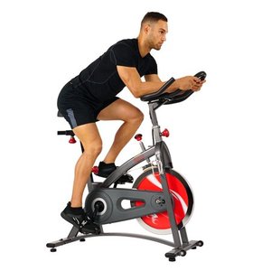lot 2042 image: Sunny Health & Fitness SF-B1423 Belt Drive Indoor Cycling Bike Exercise Bike w LCD Monitor