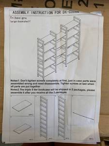 lot 2051 image: Tribesigns large bookshelf