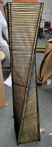 lot 2052 image: Adesso stix floor lantern - black model 4046-01