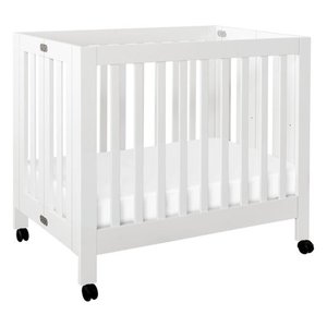 lot 2072 image: Babyletto Origami Mini Crib - White
