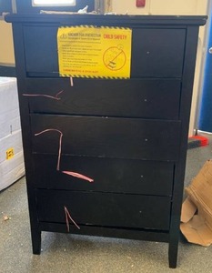 lot 2078 image: Black Dresser