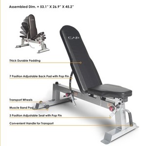 lot 2084 image: CAP Barbell Deluxe Utility Bench